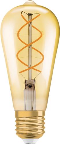 Ledvance Vintage 1906 LED E27 Peer Goud 4W 300lm - 820 Zeer Warm Wit | Dimbaar - Vervangt 25W