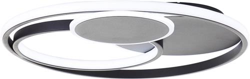 Brilliant Runda - Plafondlamp - LED 51,5W - 3000K-6000K - Zwart