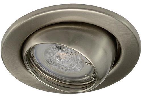 Platte inbouwspot Baard -Rond RVS Look -Extra Warm Wit -Dimbaar -3.8W -RTM Lighting LED