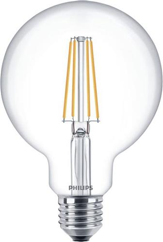 Philips Globe LED E27 - 7W (60W) - Warm Wit Licht - Niet Dimbaar