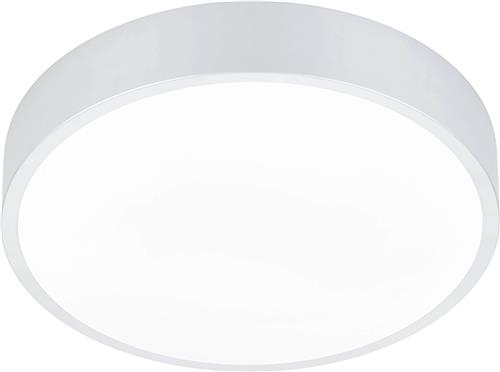 LED Plafondlamp - Plafondverlichting - Trion Wilson - 28W - Aanpasbare Kleur - Dimbaar - Rond - Mat Wit - Aluminium