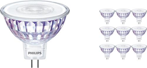 Voordeelpak 10x Philips CorePro LEDspot LV GU5.3 MR16 7W 827 36D | Zeer Warm Wit - Vervangt 50W