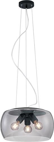 LED Hanglamp - Torna Valenti - E27 Fitting - Rond - Mat Antraciet - Aluminium