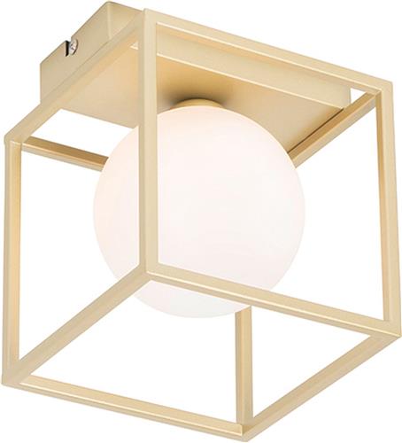 QAZQA aniek - Design Plafondlamp - 1 lichts - L 16 cm - Goud/messing - Woonkamer | Slaapkamer | Keuken