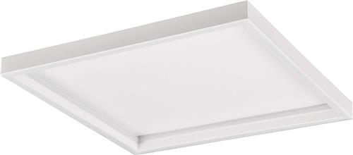 LED Plafondlamp - Trion Rad - Opbouw Vierkant 20W - Warm Wit 3000K - Mat Wit - Metaal