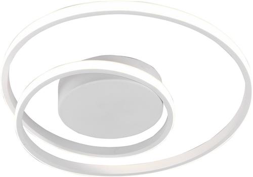 LED Plafondlamp - Trion Zobun - 22W - Warm Wit 3000K - Dimbaar - Rond - Mat Wit - Aluminium
