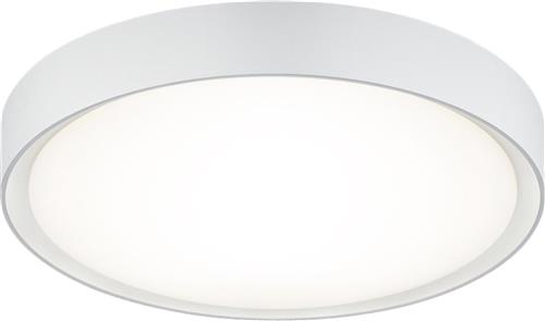 LED Plafondlamp - Badkamerlamp - Trion Clirno - 18W - Warm Wit 3000K - Spatwaterdicht IP44 - Opbouw Rond - Mat Wit - Kunststof
