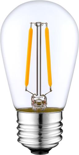 Dimbare 2 watt filament lamp van glas, 2200K 25 pack