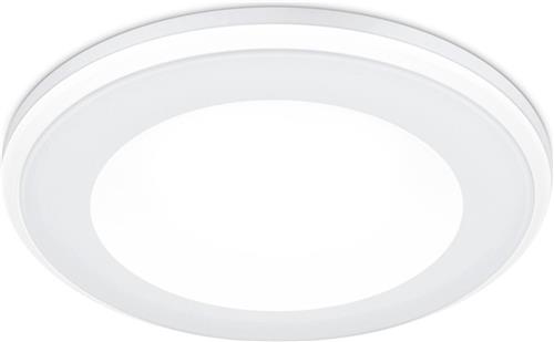 LED Spot - Inbouwspot - Trion Auran - 5W - Warm Wit 3000K - Rond - Mat Wit - Kunststof