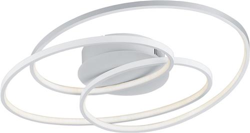 LED Plafondlamp - Torna Gilo - 38W - Warm Wit 3000K - Dimbaar - Rond - Mat Wit - Aluminium