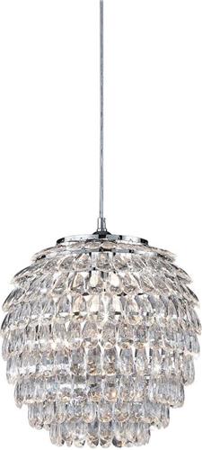 LED Hanglamp - Torna Pety - E27 Fitting - Rond - Mat Chroom - Aluminium