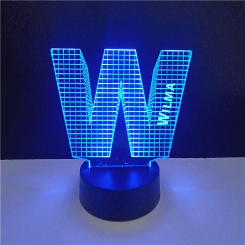 3D LED Lamp - Letter Met Naam - Wilma