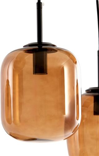 Light & Living - Hanglamp MEZZA - 120x18x23cm - Bruin