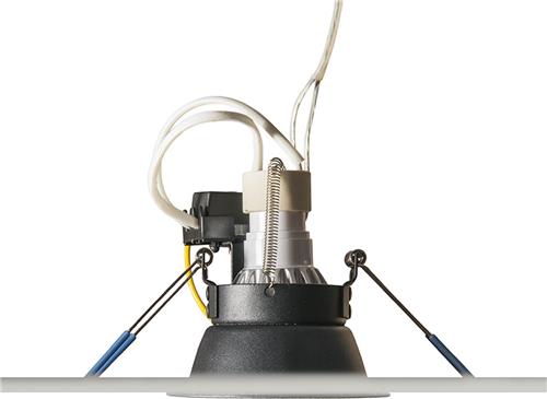 QAZQA dept - Design Inbouwspot - 1 lichts - Ø 89 mm - Zwart - Woonkamer | Slaapkamer | Keuken