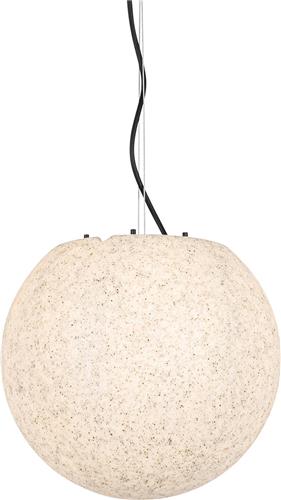 QAZQA nura - Moderne Hanglamp voor buiten - 1 lichts - Ø 35 cm - Grijs - Buitenverlichting