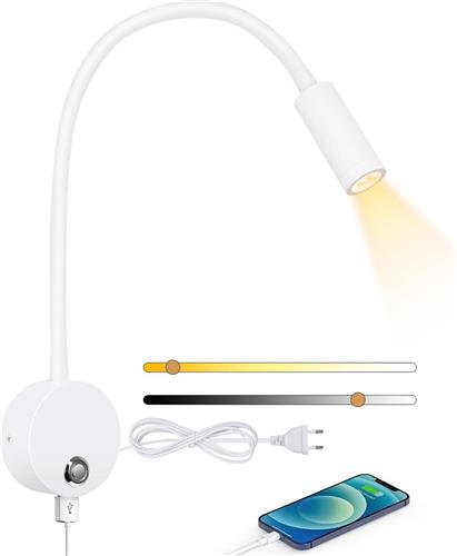 Solacis Leeslampje voor in bed - Leeslampje voor boek - Leeslampje slaapkamer - Kind - Volwassenen - Must have voor in uw kamer!