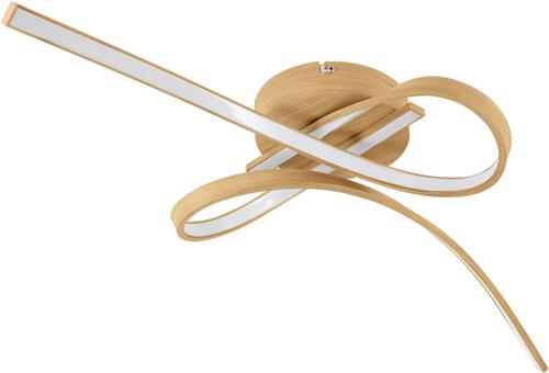 EGLO Selvina 2 Plafondlamp - LED - 68 cm - Lichtbruin/Wit