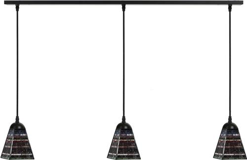 Art Deco Trade - 3 x Tiffany Industrial Small aan plafondbalk