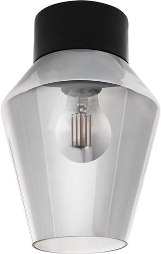 EGLO Verelli wand-/plafondlamp - 60 Watt E27 - 25 cm. - zwart