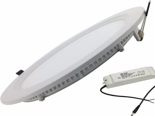 Inbouwspot-LED 24W Extra Plat Rond WIT - Wit licht - Overig - Unité - Wit Neutre 4000K - 5500K - SILUMEN
