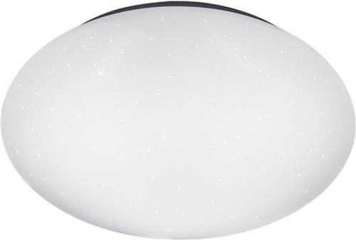 LED Plafondlamp - Trion Puta - 12W - Natuurlijk Wit 4000K - Sterlicht - Spatwaterdicht IP44 - Rond - Mat Wit - Kunststof