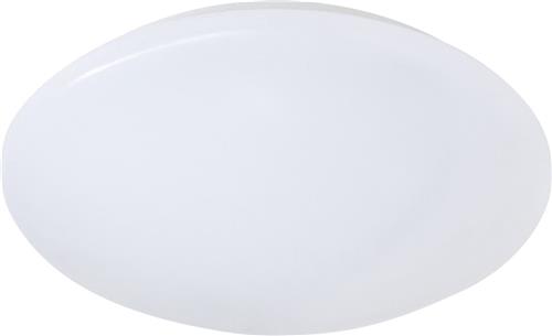 LED Plafondlamp - Badkamerlamp - Trion Puta - Opbouw Rond 12W - Spatwaterdicht IP44 - Warm Wit 3000K - Mat Wit Kunststof