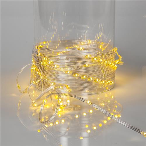 Star Trading LED sprookjesverlichting Dew Drop Micro, transparant, voor buiten, warm wit, 15m