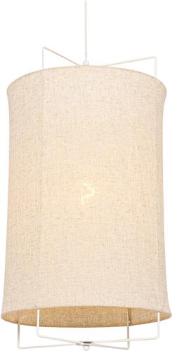 QAZQA rich - Design Hanglamp - 1 lichts - Ø 40 cm - Beige - Woonkamer | Slaapkamer | Keuken