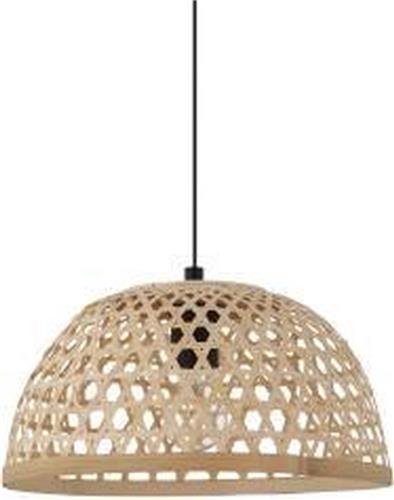 EGLO Claverdon Hanglamp - 1 lichts - Ø37 cm - E27 - Zwart/Bruin
