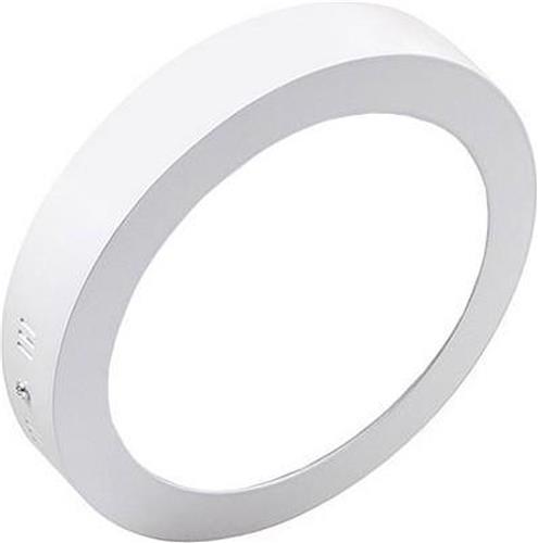 LED Downlight - Opbouw Rond 12W - Helder/Koud Wit 6400K - Mat Wit Aluminium - Ø170mm