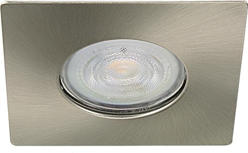 IP65 LED Inbouwspot Adna -Vierkant RVS Look -Extra Warm Wit -Dimbaar 3W -Philips