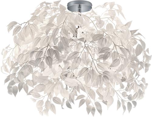 LED Plafondlamp - Plafondverlichting - Torna Lovy - E14 Fitting - 3-lichts - Rond - Glans Chroom - Aluminium