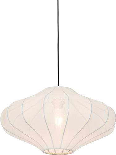 QAZQA plu - Design Hanglamp - 1 lichts - Ø 50 cm - Wit - Woonkamer | Slaapkamer | Keuken