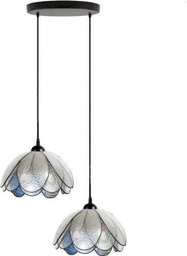 Art Deco Trade - Tiffany Kroonluchter Sparkling Pioenroos 2