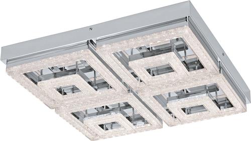 EGLO Fradelo - Plafondlamp - 52cm - 1 Lichts - Chroom, Helder