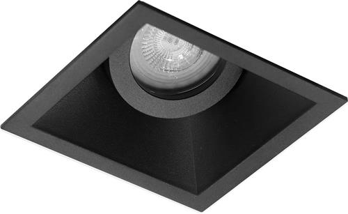 Spot Armatuur GU10 - Proma Zano Pro - GU10 Inbouwspot - Vierkant - Zwart - Aluminium - Kantelbaar - 93mm