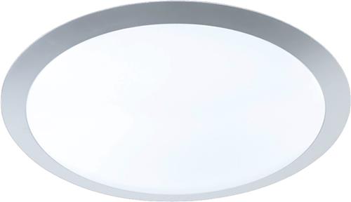 LED Plafondlamp - Plafondverlichting - Trion Ginzon - 25W - Warm Wit 3000K - Dimbaar - Rond - Mat Titaan - Kunststof