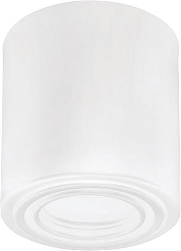 Opbouwspot GU10 - Frino - Opbouw Rond - Glans Wit - Aluminium - Kantelbaar - Ø93mm