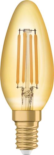 Ledvance Vintage 1906 LED E14 Kaars Goud 4W 410lm - 824 Zeer Warm Wit | Vervangt 35W