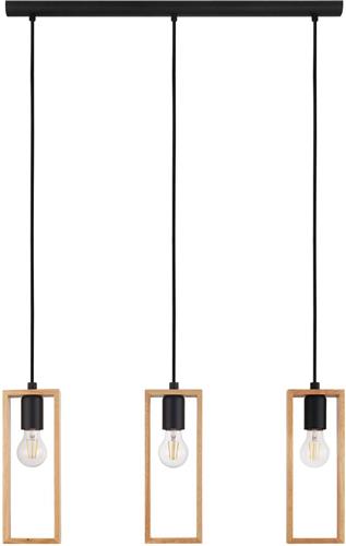 EGLO Littleton Hanglamp - E27 - 71 cm - Zwart/Bruin - Duurzaam