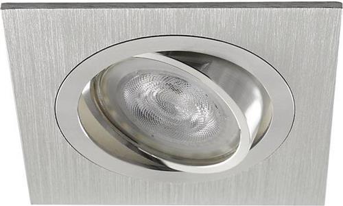 LED inbouwspot Eskil -Vierkant Chrome -Extra Warm Wit -Dimbaar -4W -Philips LED