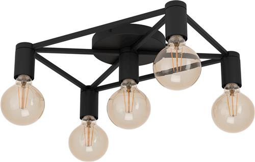 EGLO Speke Plafondlamp - E27 - 41,5 cm - Zwart