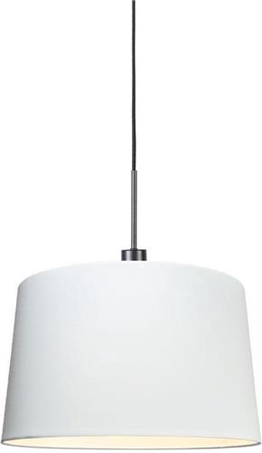 QAZQA Combi - Moderne Hanglamp met kap - 1 lichts - Ø 450 mm - Wit - Woonkamer | Slaapkamer | Keuken