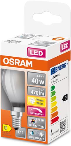 Osram E14 LED Lamp | 3.4W 2700K 220V 927 | 300° Dimbaar