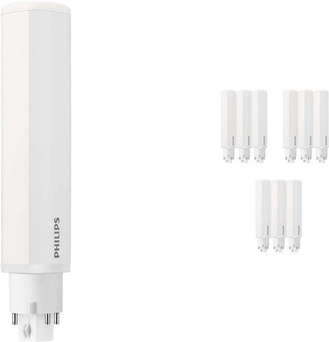 Voordeelpak 10x Philips CorePro PL-C LED 9W 840 | Koel Wit - 4-Pin - Vervangt 26W