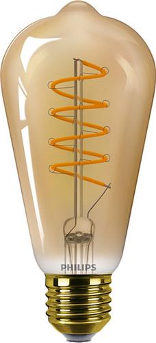 Philips - MASTER Value LEDbulb E27 Edison Filament Goud 4W 250lm - 818 Zeer Warm Wit | Dimbaar - Vervangt 25W