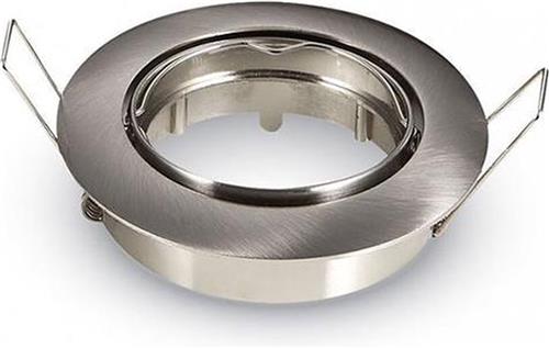 Spot Armatuur GU10 - GU10 Inbouwspot - Rond - Chroom - Aluminium - Kantelbaar Ø82mm