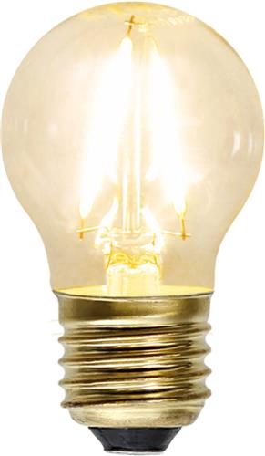 Kogellamp - E27 - 1.5W - Super Warm Wit <2200K - Filament - Helder