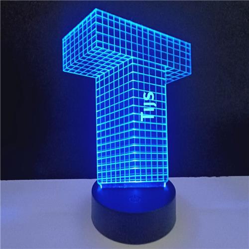 3D LED Lamp - Letter Met Naam - Tijs