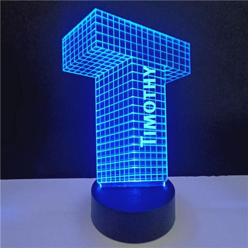 3D LED Lamp - Letter Met Naam - Timothy